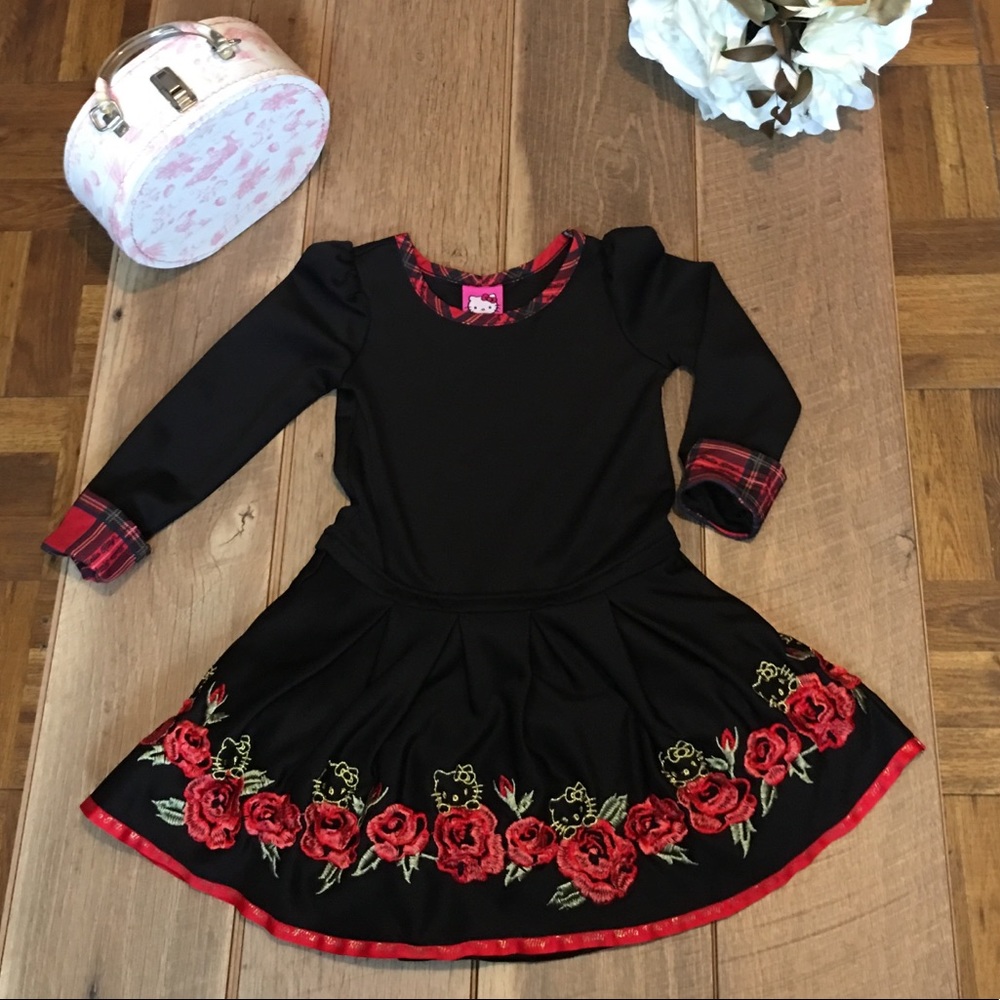 HELLO KITTY DRESS BLACK KIDS